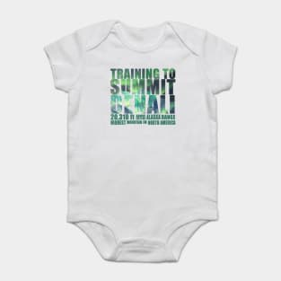 Training to Summit Denali Baby Bodysuit